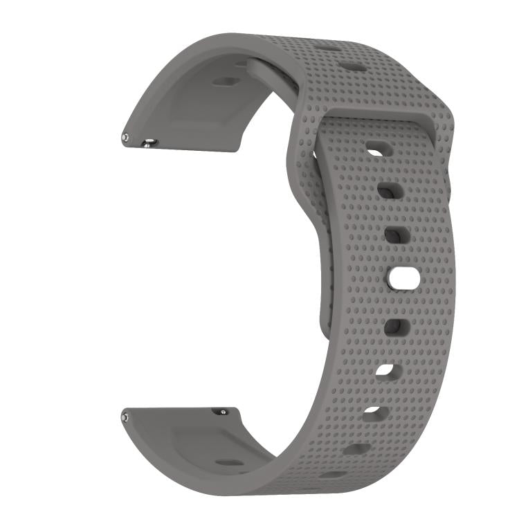 20mm Kalebol Dot Studded Buckle Silicone Watch Band(Grey) by Kalebol