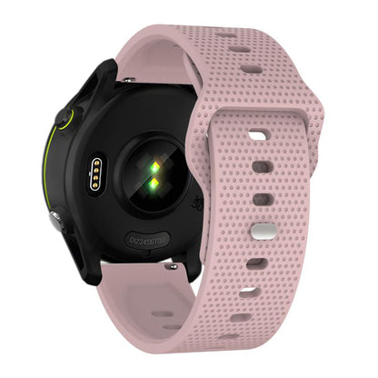 20mm Kalebol Dot Studded Buckle Silicone Watch Band(Rose Pink) by Kalebol