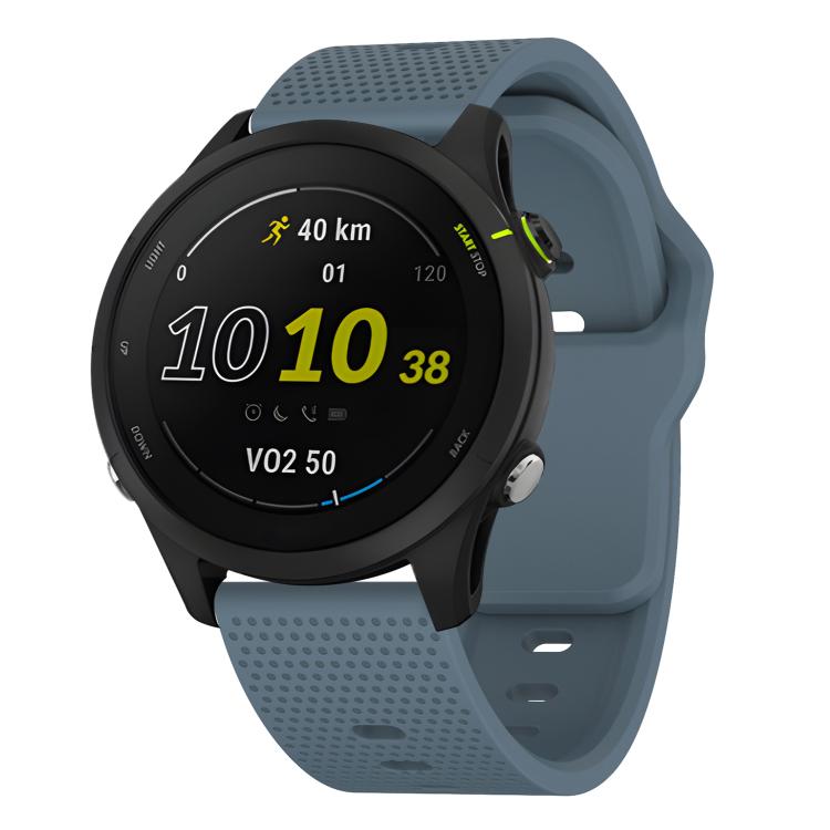 22mm Kalebol Dot Studded Buckle Silicone Watch Band(Navy Blue) by Kalebol