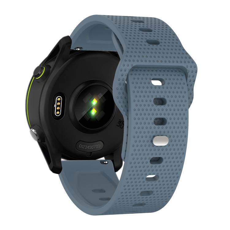 22mm Kalebol Dot Studded Buckle Silicone Watch Band(Navy Blue) by Kalebol