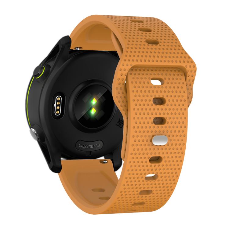 22mm Kalebol Dot Studded Buckle Silicone Watch Band(Yellow) by Kalebol