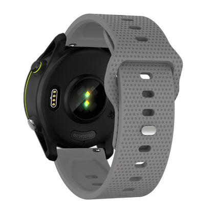 22mm Kalebol Dot Studded Buckle Silicone Watch Band(Grey) by Kalebol