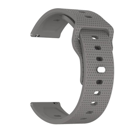 22mm Kalebol Dot Studded Buckle Silicone Watch Band(Grey) by Kalebol