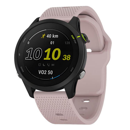 22mm Kalebol Dot Studded Buckle Silicone Watch Band(Rose Pink) by Kalebol