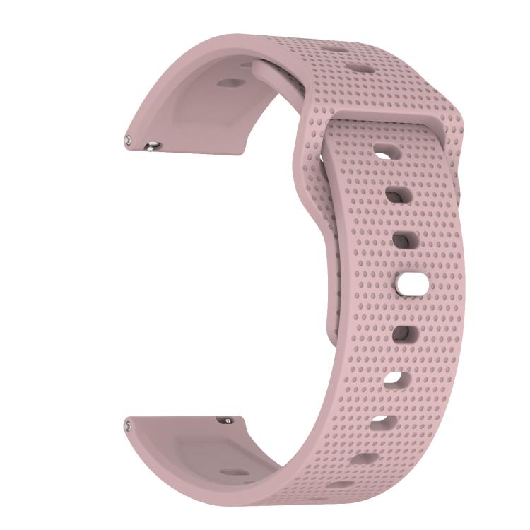 22mm Kalebol Dot Studded Buckle Silicone Watch Band(Rose Pink) by Kalebol