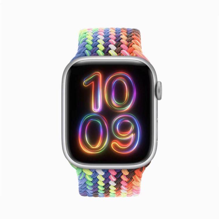 For Apple Watch 46mm / 49mm / 45mm / 44mm Kalebol Nylon Loop Magnetic Buckle Watch Band(Colorful) by Kalebol