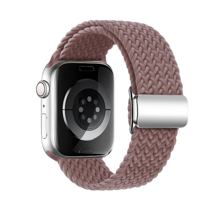 For Apple Watch 46mm / 49mm / 45mm / 44mm Kalebol Nylon Loop Magnetic Buckle Watch Band(Smoky Purple) by Kalebol