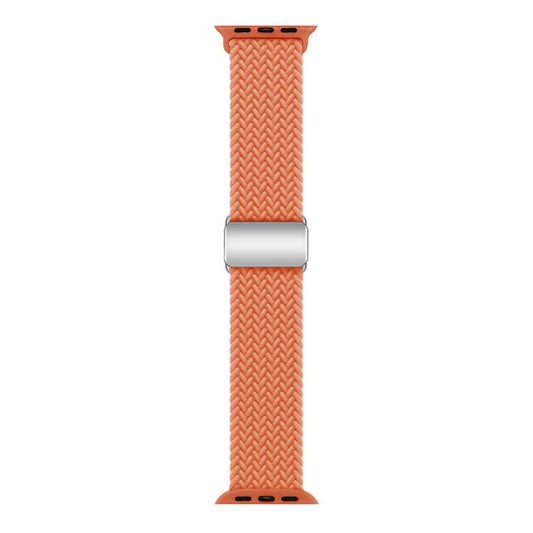 For Apple Watch 42mm / 41mm / 40mm / 38mm Kalebol Nylon Loop Magnetic Buckle Watch Band(Orange) by Kalebol