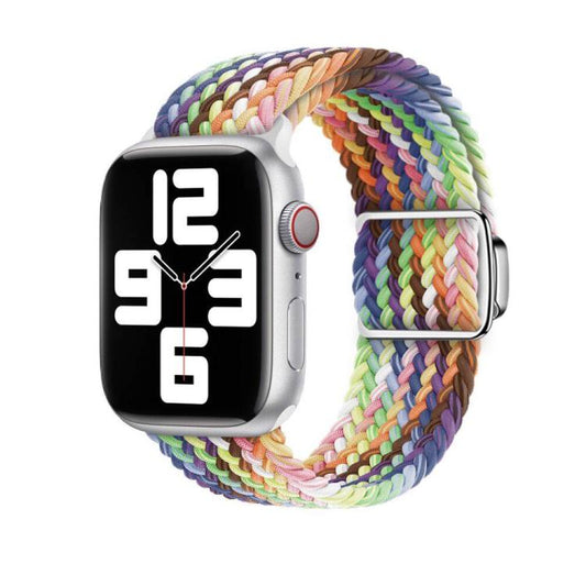 For Apple Watch 42mm / 41mm / 40mm / 38mm Kalebol Nylon Loop Magnetic Buckle Watch Band(Colorful) by Kalebol