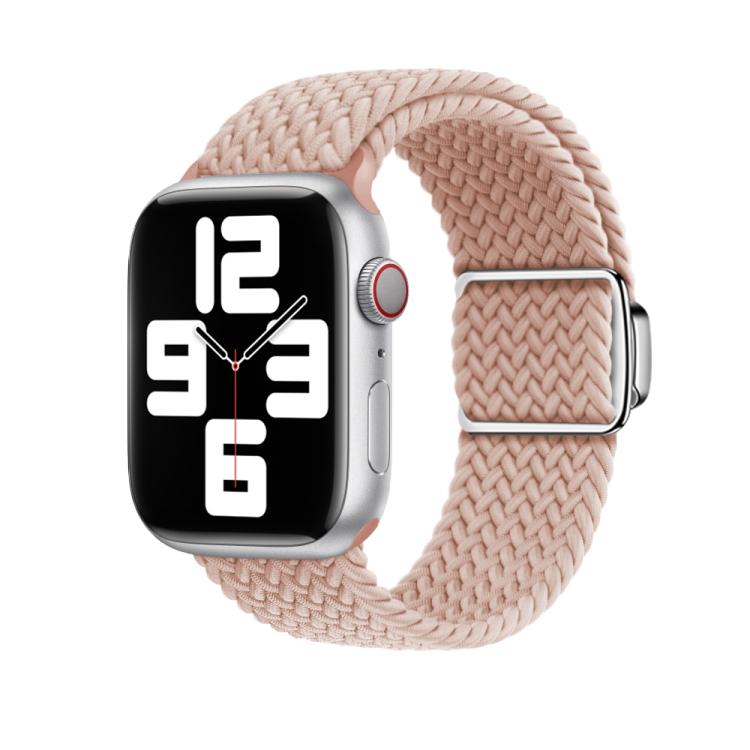 For Apple Watch 42mm / 41mm / 40mm / 38mm Kalebol Nylon Loop Magnetic Buckle Watch Band(Pink Sand) by Kalebol