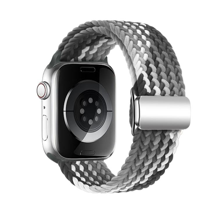 For Apple Watch 42mm / 41mm / 40mm / 38mm Kalebol Nylon Loop Magnetic Buckle Watch Band(Dark Chocolate) by Kalebol