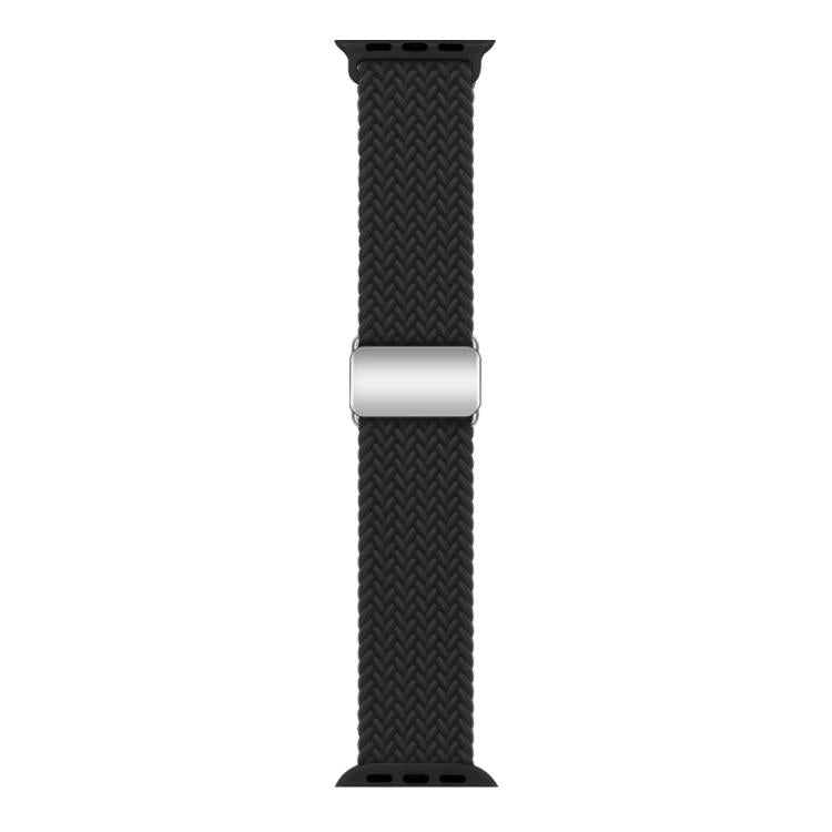 For Apple Watch 42mm / 41mm / 40mm / 38mm Kalebol Nylon Loop Magnetic Buckle Watch Band(Black) by Kalebol