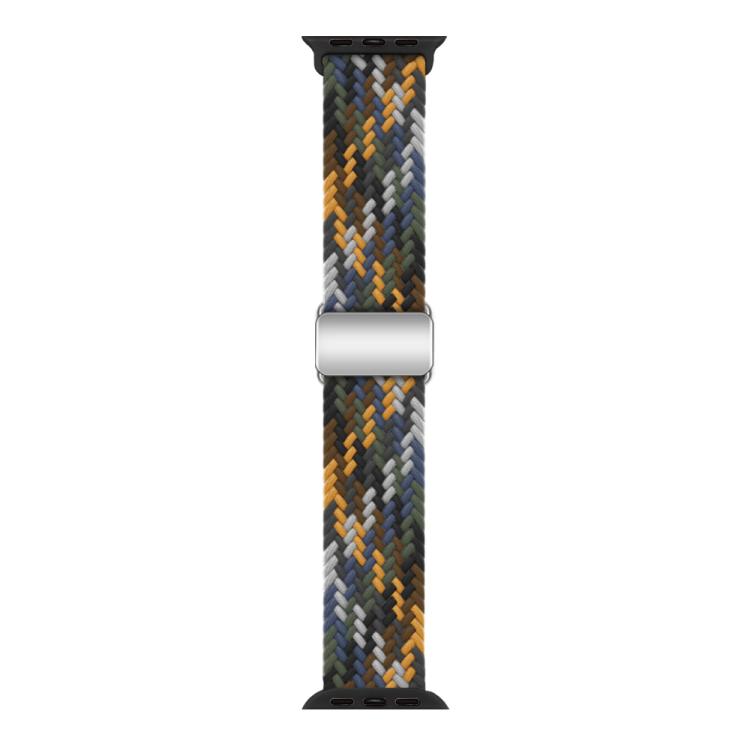For Apple Watch 42mm / 41mm / 40mm / 38mm Kalebol Nylon Loop Magnetic Buckle Watch Band(Camo Colorful) by Kalebol