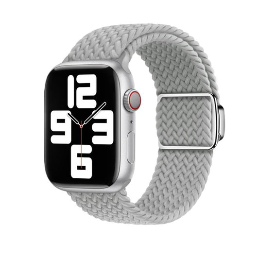 For Apple Watch 42mm / 41mm / 40mm / 38mm Kalebol Nylon Loop Magnetic Buckle Watch Band(Light Grey) by Kalebol