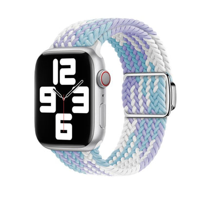 For Apple Watch 42mm / 41mm / 40mm / 38mm Kalebol Nylon Loop Magnetic Buckle Watch Band(Violet Blue) by Kalebol