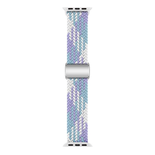 For Apple Watch 42mm / 41mm / 40mm / 38mm Kalebol Nylon Loop Magnetic Buckle Watch Band(Violet Blue) by Kalebol