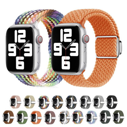 For Apple Watch 46mm / 49mm / 45mm / 44mm Kalebol Nylon Loop Magnetic Buckle Watch Band(Cowboy Colorful 2) by Kalebol