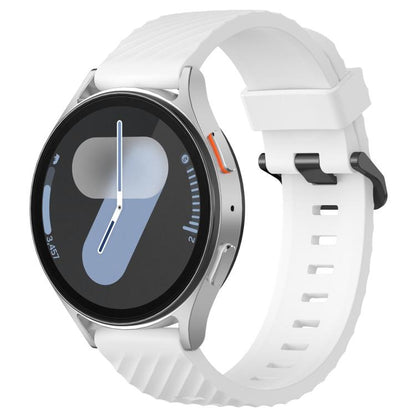 20mm Kalebol Steel Buckle Spruce Silicone Watch Band(White) by Kalebol