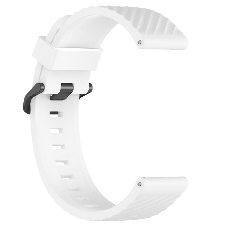 20mm Kalebol Steel Buckle Spruce Silicone Watch Band(White) by Kalebol