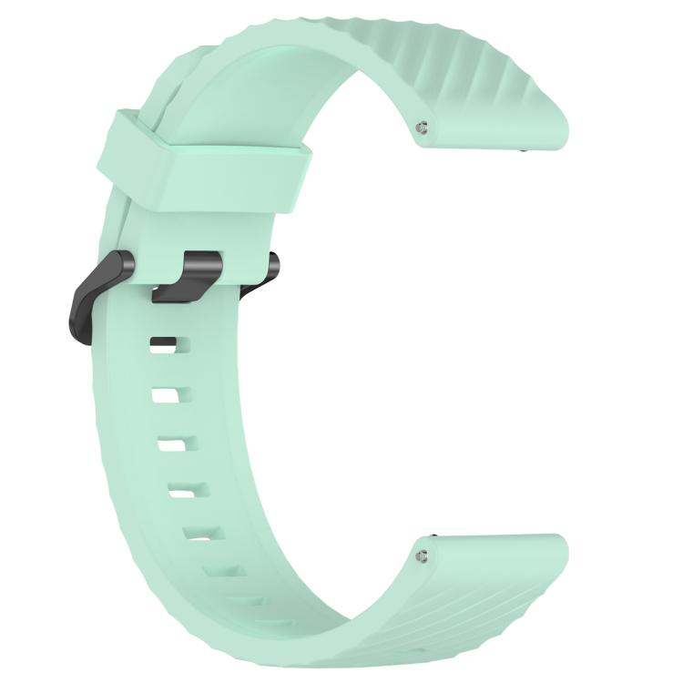 20mm Kalebol Steel Buckle Spruce Silicone Watch Band(Teal) by Kalebol