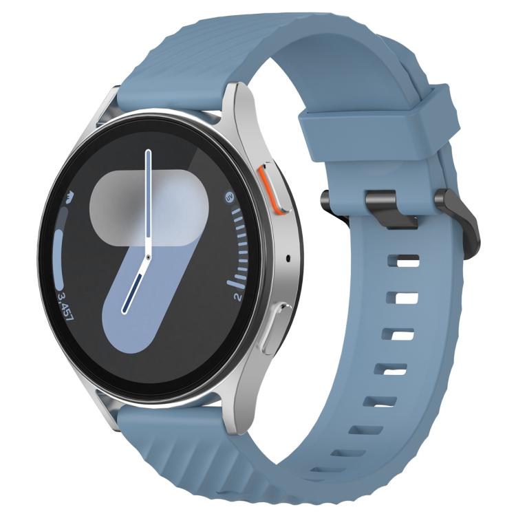 20mm Kalebol Steel Buckle Spruce Silicone Watch Band(Rock Blue) by Kalebol