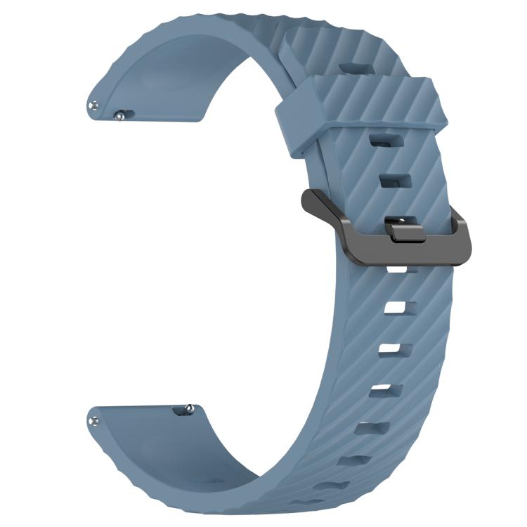 20mm Kalebol Steel Buckle Spruce Silicone Watch Band(Rock Blue) by Kalebol