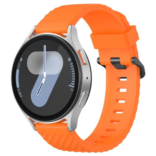 20mm Kalebol Steel Buckle Spruce Silicone Watch Band(Orange) by Kalebol