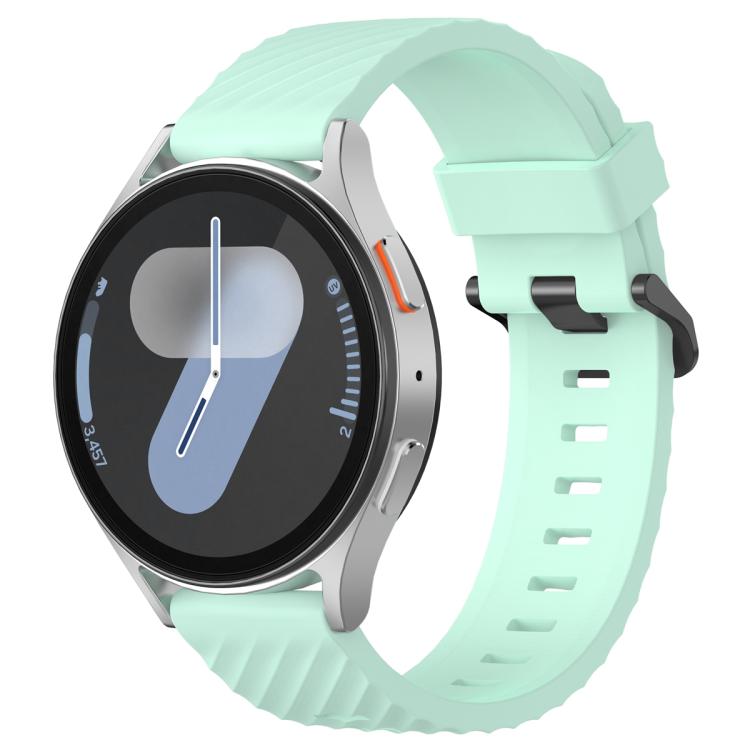 22mm Kalebol Steel Buckle Spruce Silicone Watch Band(Teal) by Kalebol