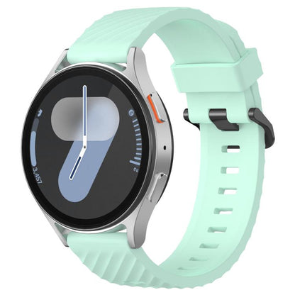 22mm Kalebol Steel Buckle Spruce Silicone Watch Band(Teal) by Kalebol