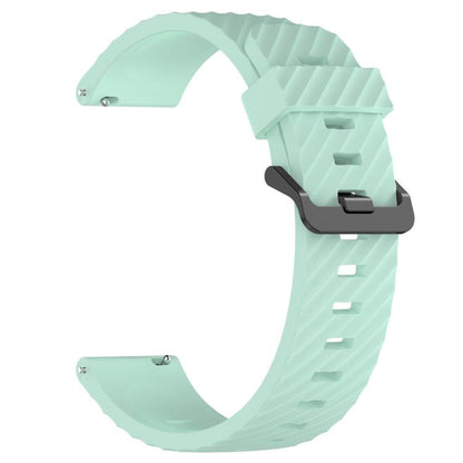 22mm Kalebol Steel Buckle Spruce Silicone Watch Band(Teal) by Kalebol
