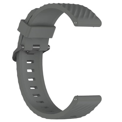 22mm Kalebol Steel Buckle Spruce Silicone Watch Band(Space Grey) by Kalebol