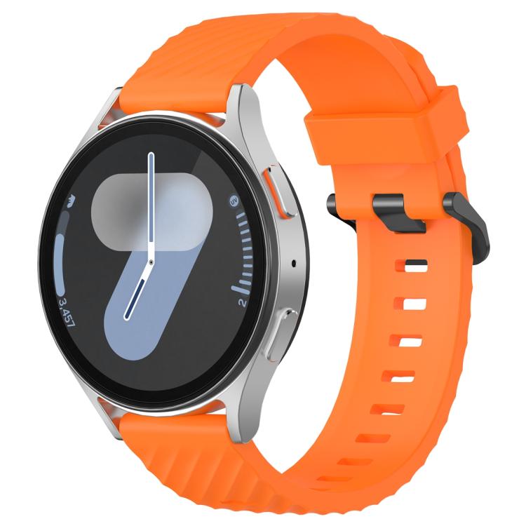 22mm Kalebol Steel Buckle Spruce Silicone Watch Band(Orange) by Kalebol