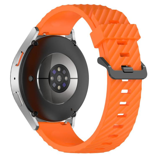 22mm Kalebol Steel Buckle Spruce Silicone Watch Band(Orange) by Kalebol