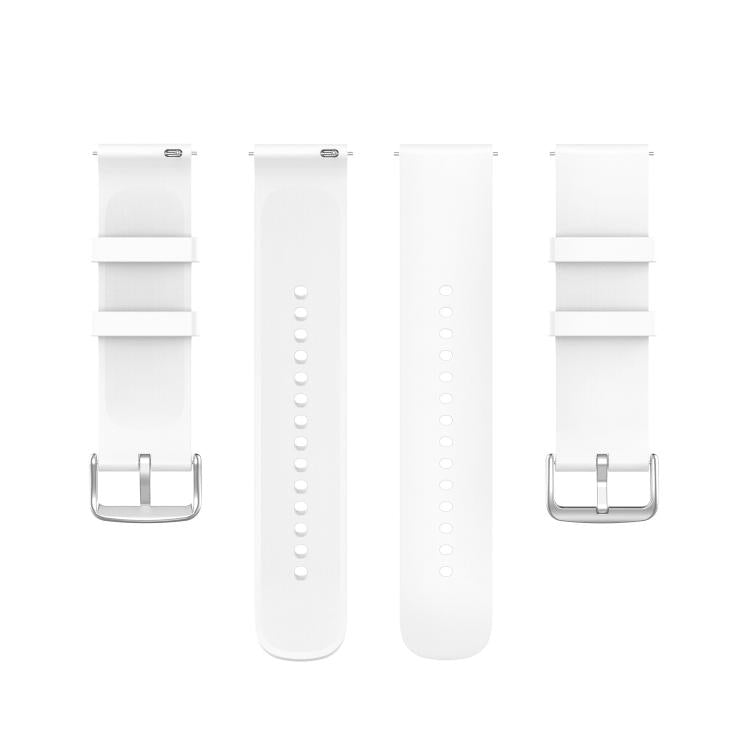 20mm Kalebol Round Tail Silicone Watch Band(White) by Kalebol