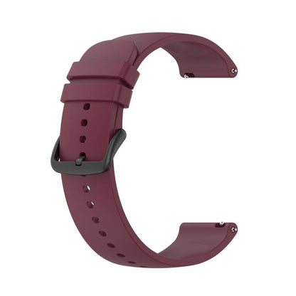 20mm Kalebol Round Tail Silicone Watch Band(Wine Red) by Kalebol