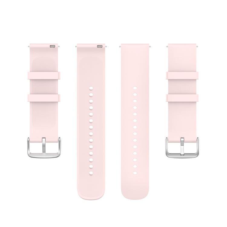 20mm Kalebol Round Tail Silicone Watch Band(Light Pink) by Kalebol