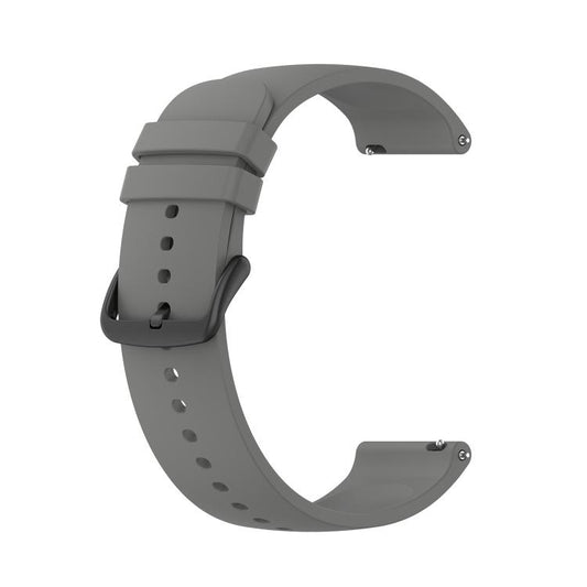 20mm Kalebol Round Tail Silicone Watch Band(Dark Grey) by Kalebol