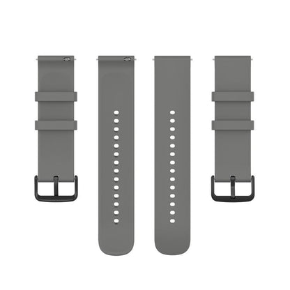 20mm Kalebol Round Tail Silicone Watch Band(Dark Grey) by Kalebol