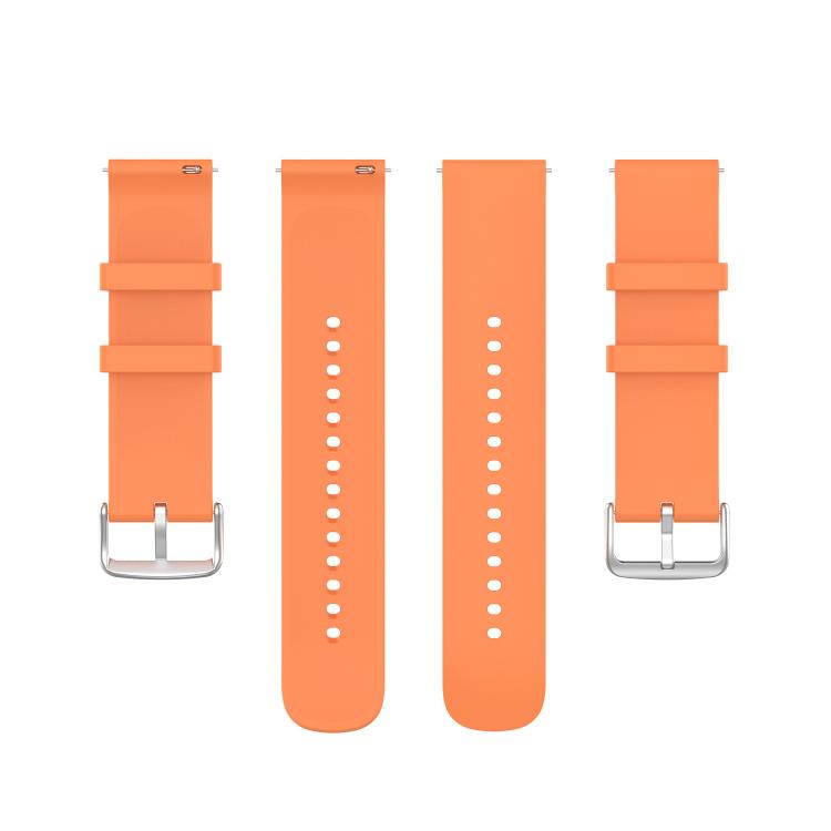 22mm Kalebol Round Tail Silicone Watch Band(Orange) by Kalebol