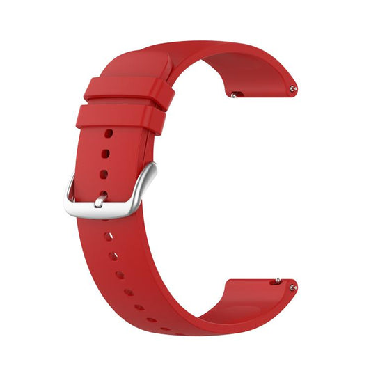 22mm Kalebol Round Tail Silicone Watch Band(Red) by Kalebol