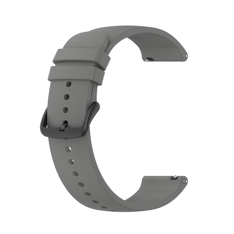 22mm Kalebol Round Tail Silicone Watch Band(Dark Grey) by Kalebol