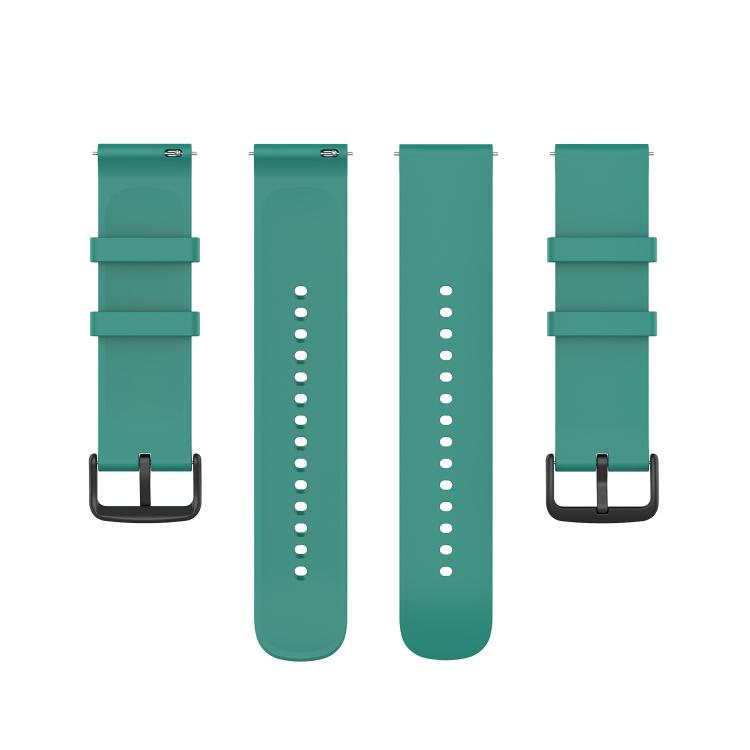 22mm Kalebol Round Tail Silicone Watch Band(Pine Green) by Kalebol