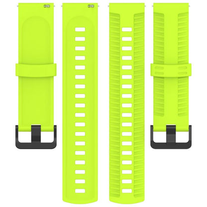 20mm Kalebol Black Buckle Tire Pattern Silicone Watch Band(Lime) by Kalebol