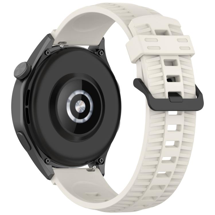 20mm Kalebol Black Buckle Tire Pattern Silicone Watch Band(Starlight) by Kalebol