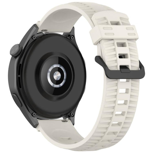 20mm Kalebol Black Buckle Tire Pattern Silicone Watch Band(Starlight) by Kalebol