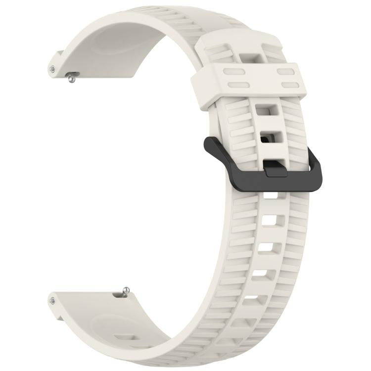 22mm Kalebol Black Buckle Tire Pattern Silicone Watch Band(Starlight) by Kalebol