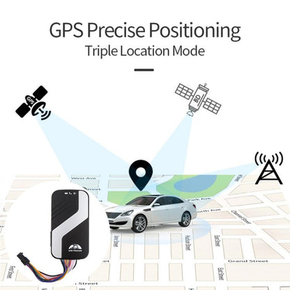 TK403C Car 4G GPS Bluetooth Satellite Locator Tracker(Black) by bashfashion