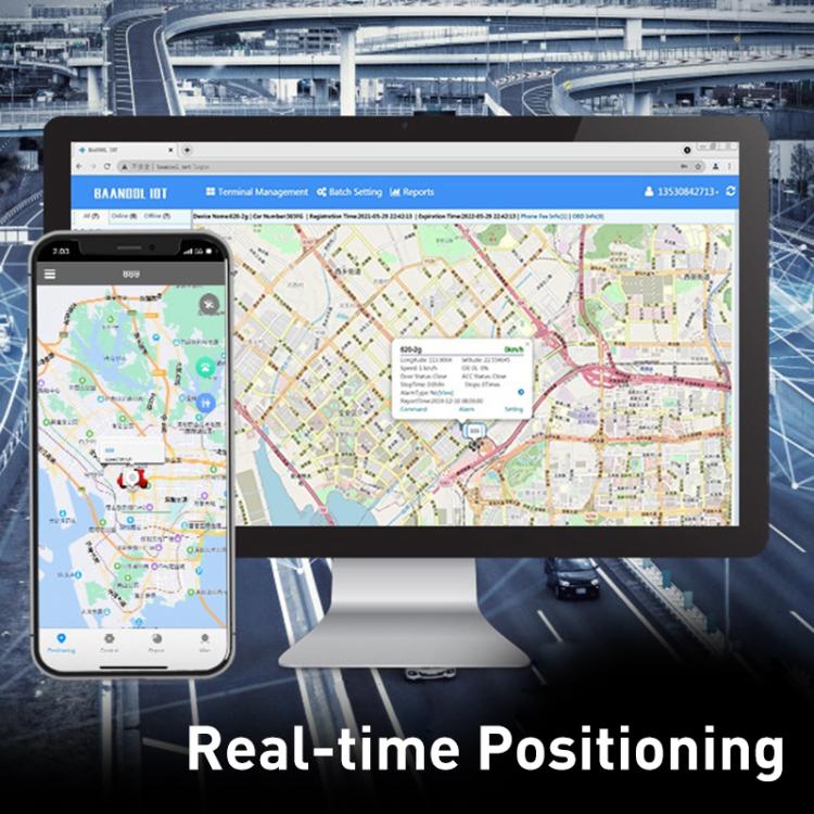 TK403C Car 4G GPS Bluetooth Satellite Locator Tracker(Black) by bashfashion