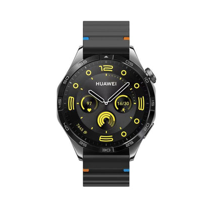 20mm Kalebol Wave Stitch Silicone Watch Band(Black) by Kalebol