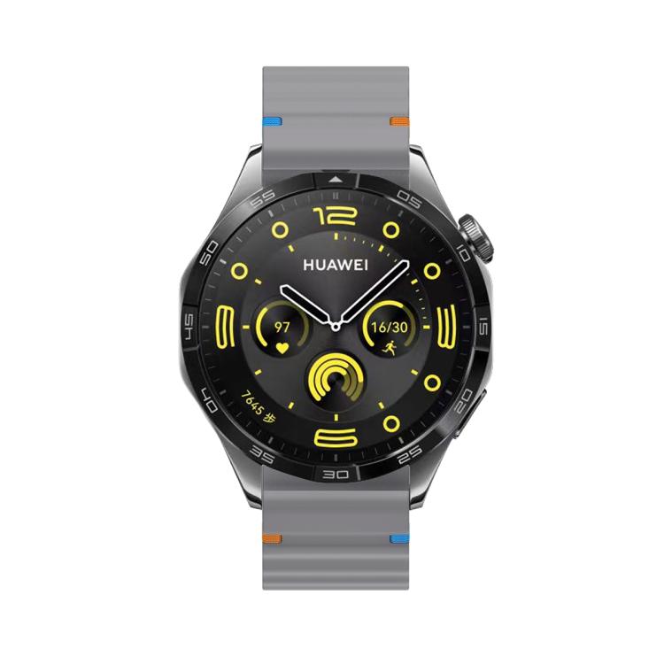 20mm Kalebol Wave Stitch Silicone Watch Band(Dark Grey) by Kalebol